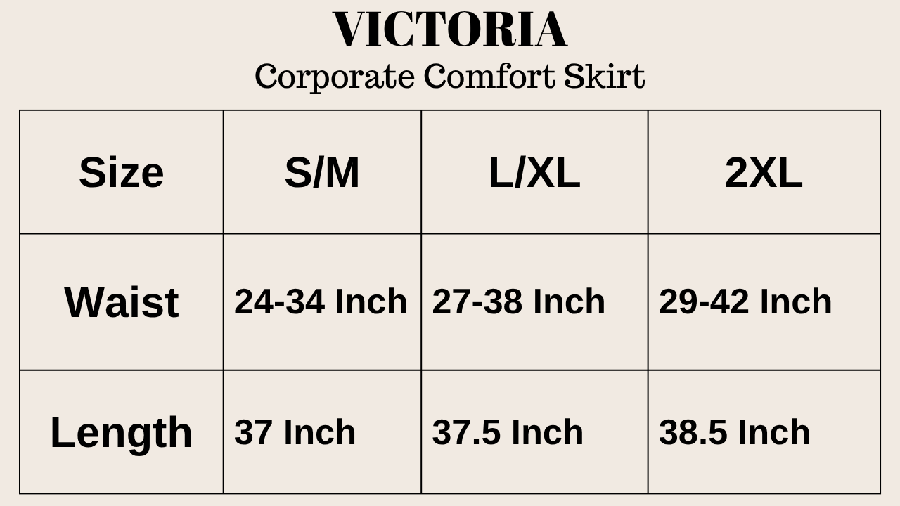 Raffida Victoria Corporate Comfort Skirt In Khaki