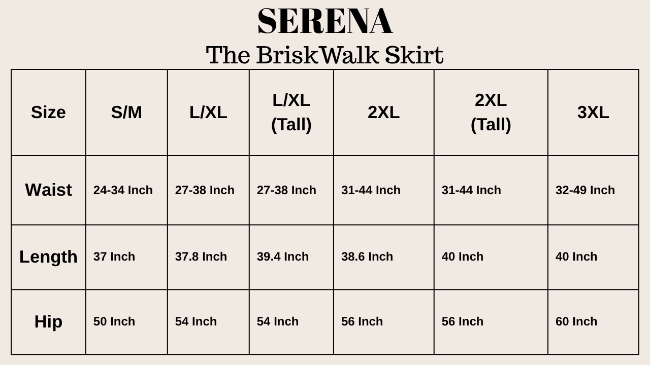 Raffida Serena BriskWalk Skirt Black (Special Edition)