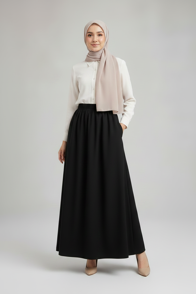 Raffida Victoria Corporate Comfort Skirt SPECIAL BLACK EDITION