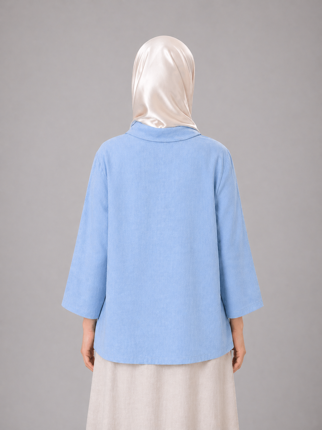 Raffida Misty Linen In Denim Blue