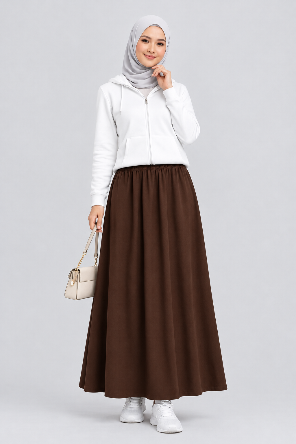 Raffida Serena BriskWalk Skirt In Dark Brown