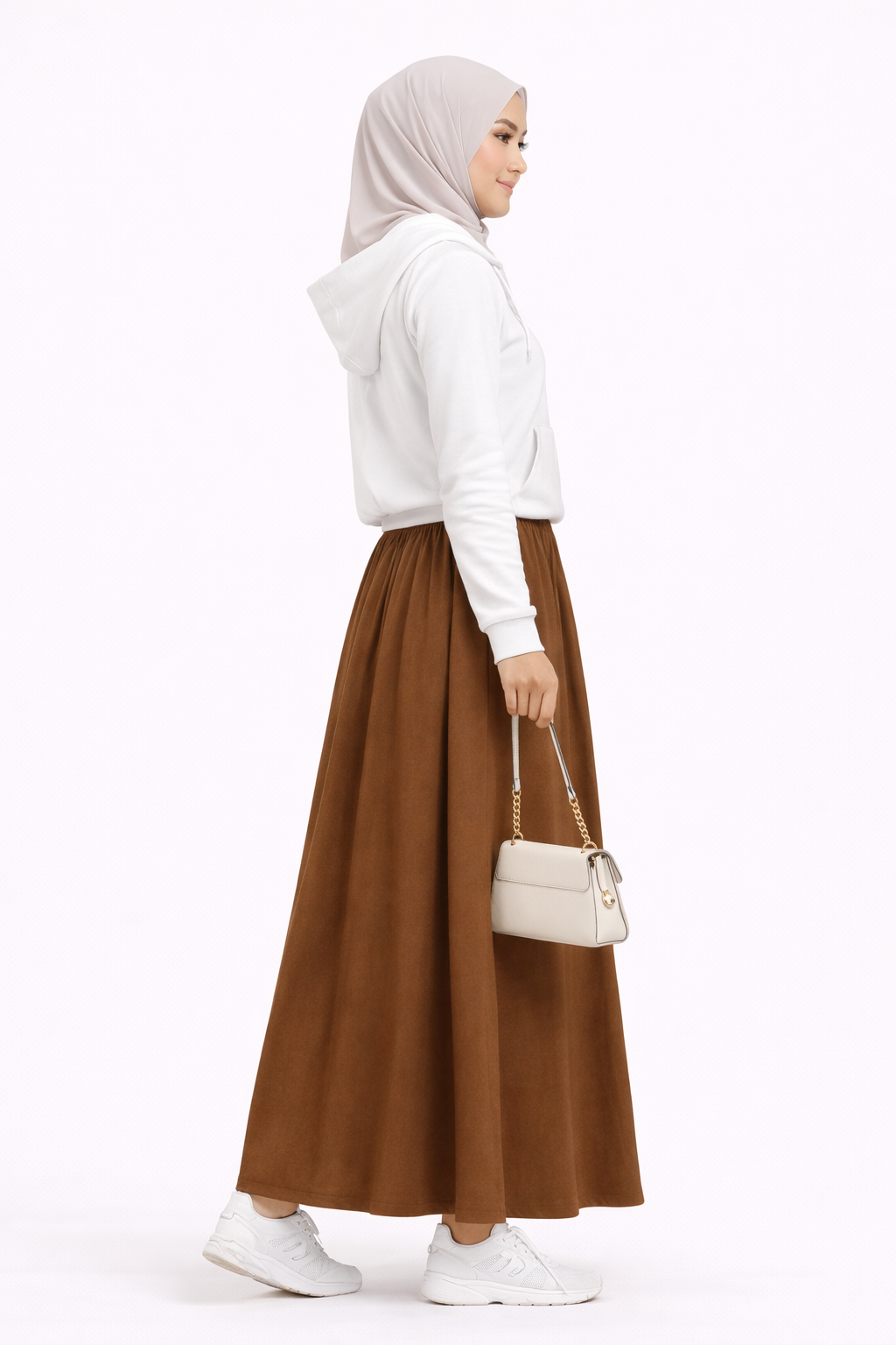 Raffida Serena BriskWalk Skirt In Dark Brown