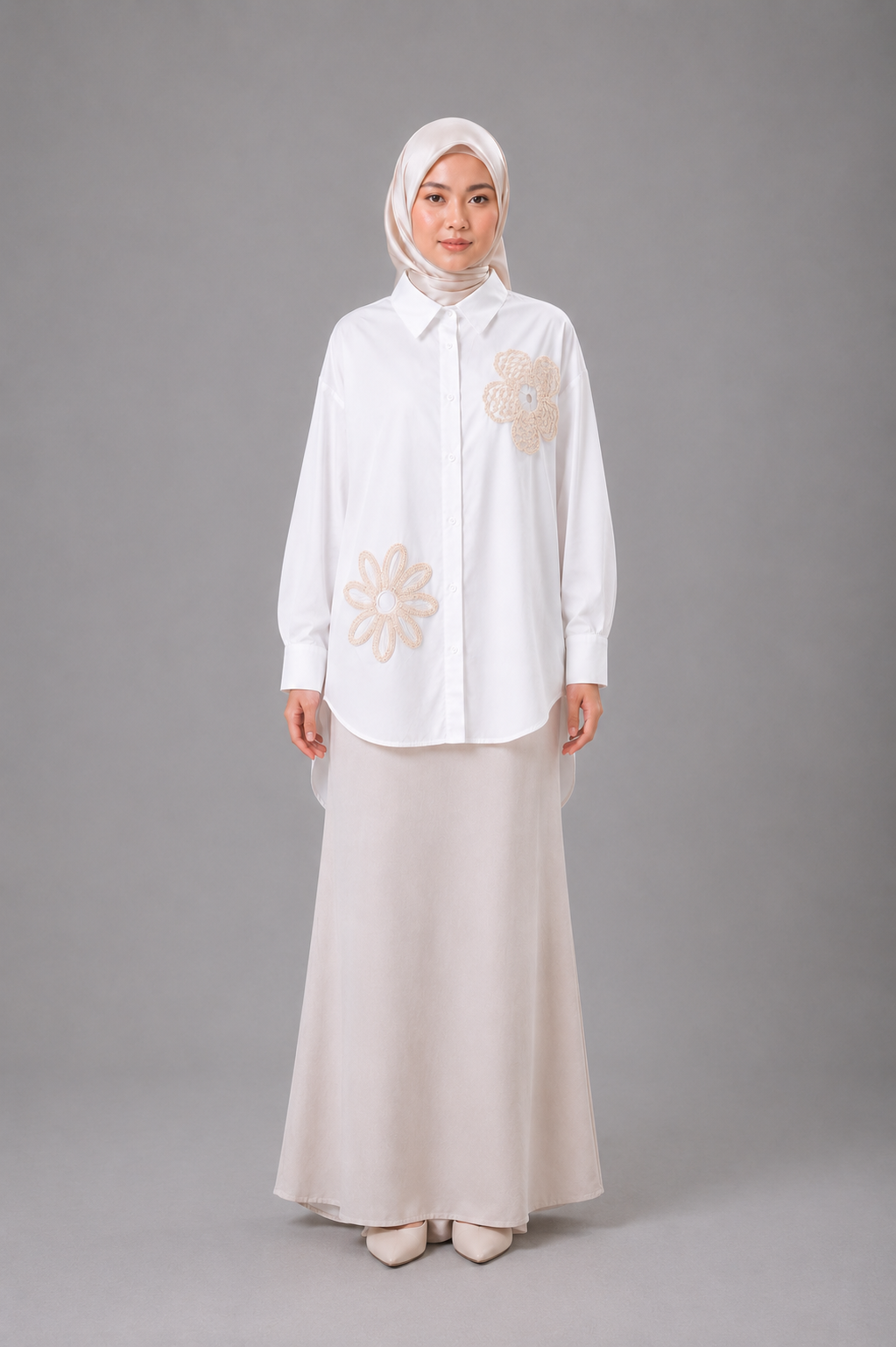 Raffida Iris In White