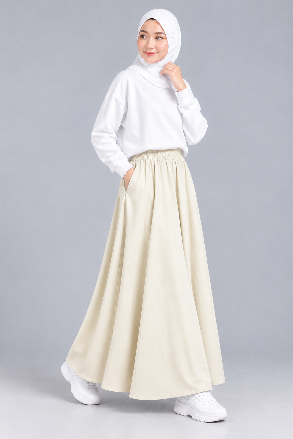 Raffida Serena BriskWalk Skirt In Ivory