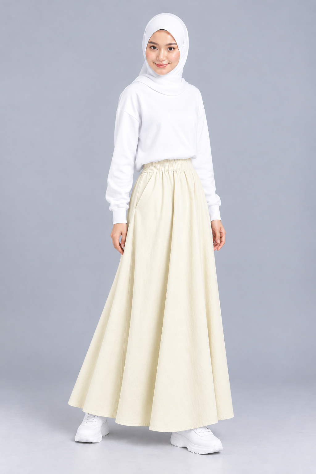 Raffida Serena BriskWalk Skirt In Ivory
