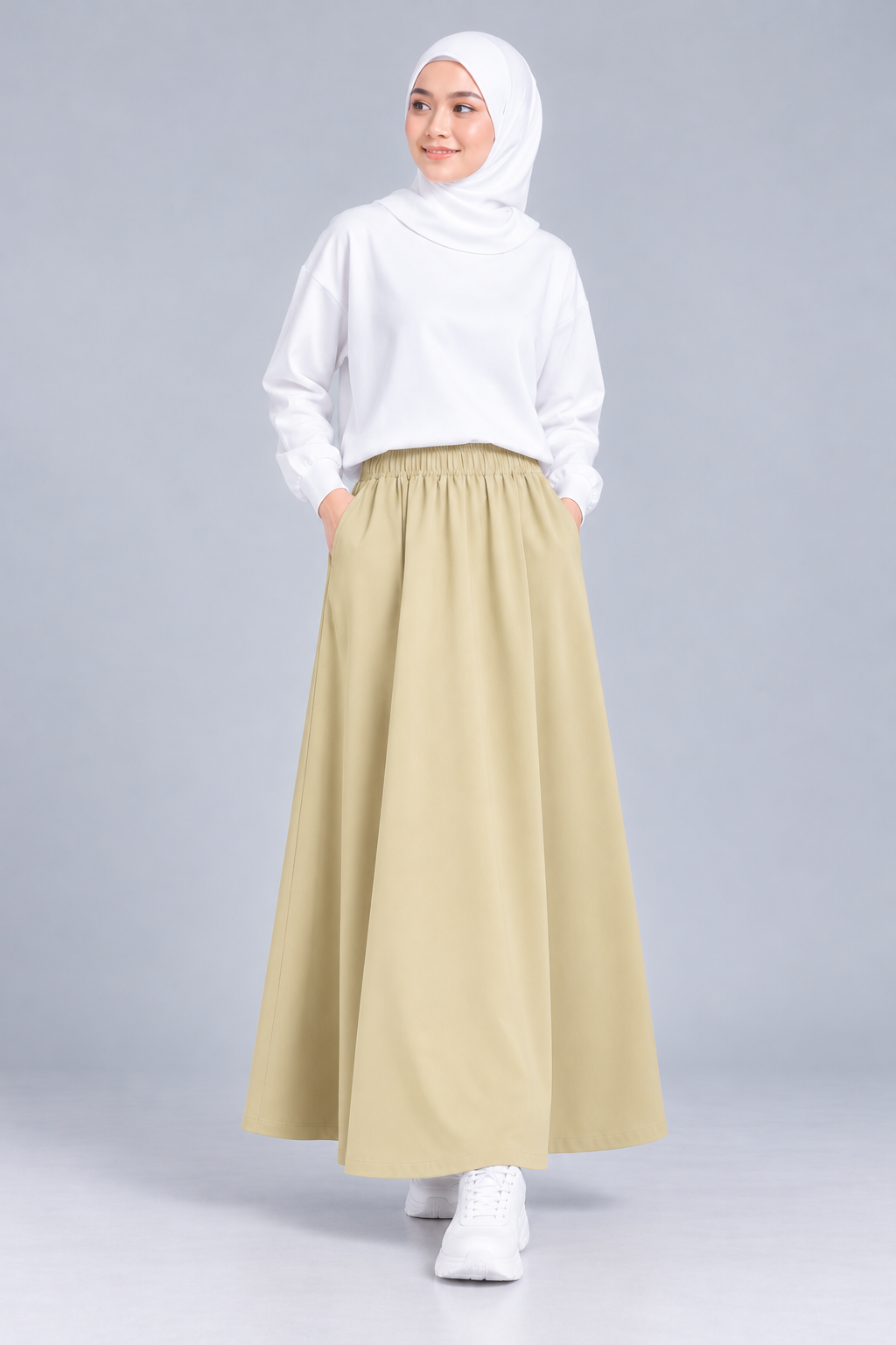 Raffida Serena BriskWalk Skirt In Butter Lime