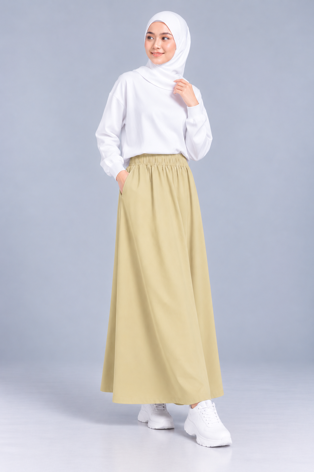 Raffida Serena BriskWalk Skirt In Butter Lime