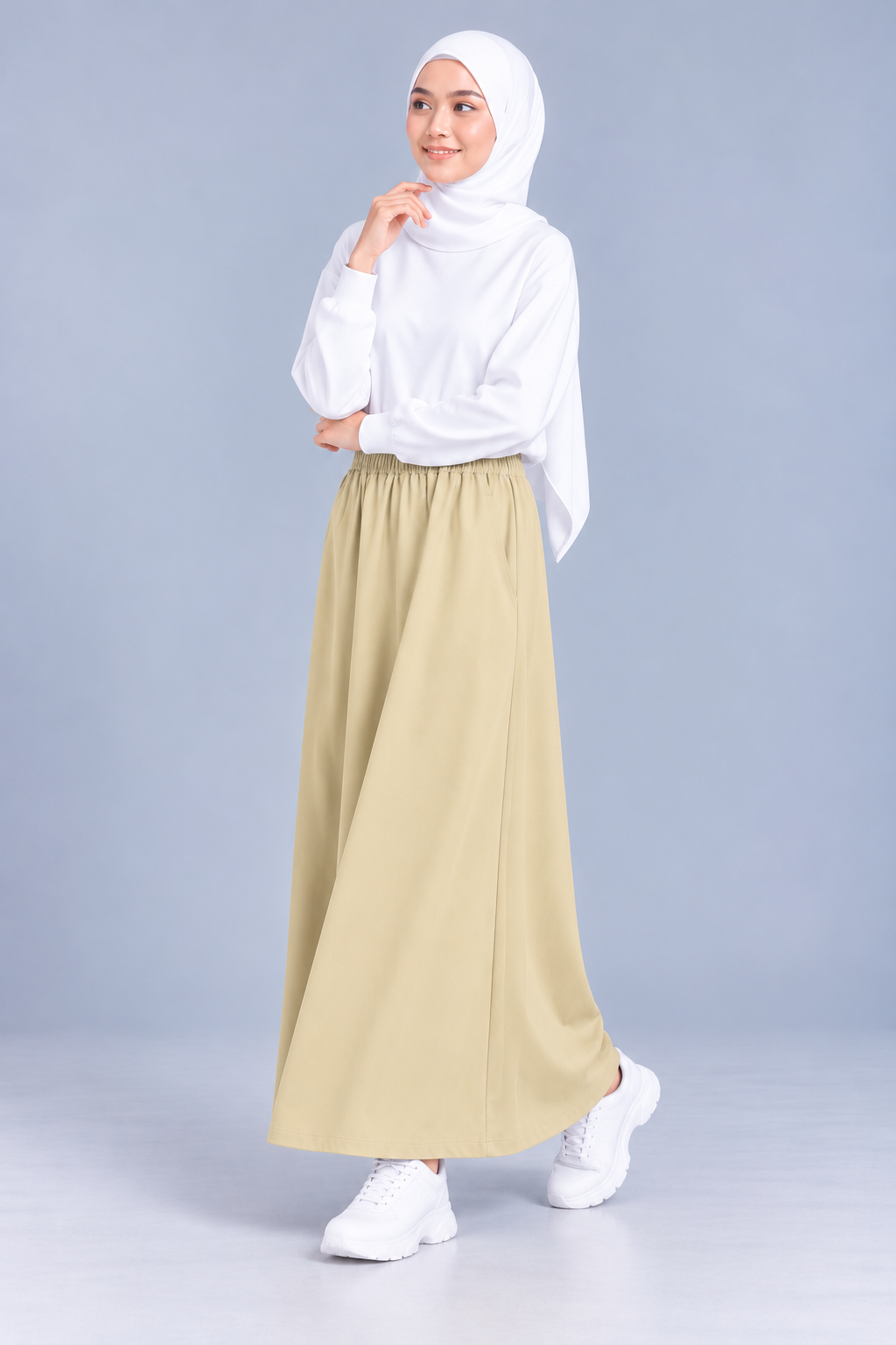 Raffida Serena BriskWalk Skirt In Butter Lime