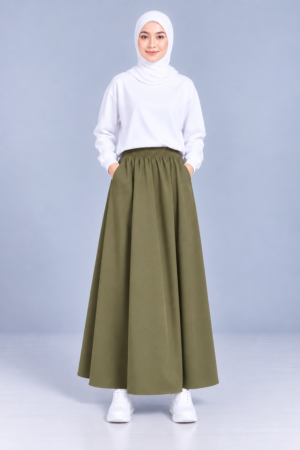 Raffida Serena BriskWalk Skirt In Olive