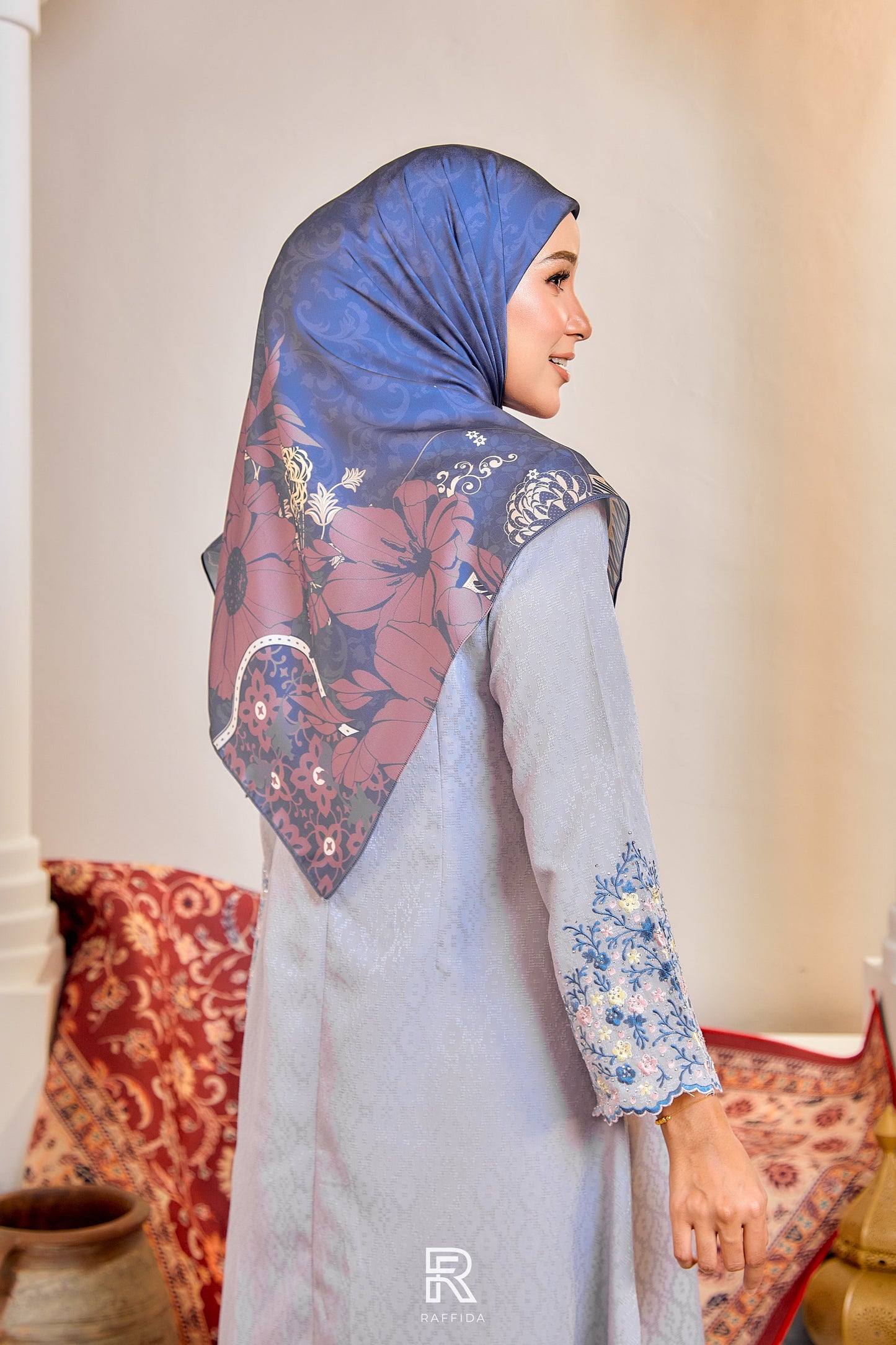 Raffida Dahlia In Dusty Blue