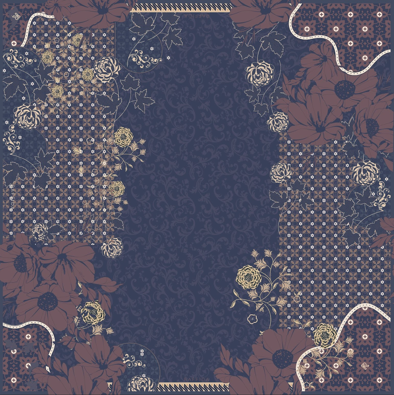 Raffida Dahlia In Dusty Blue