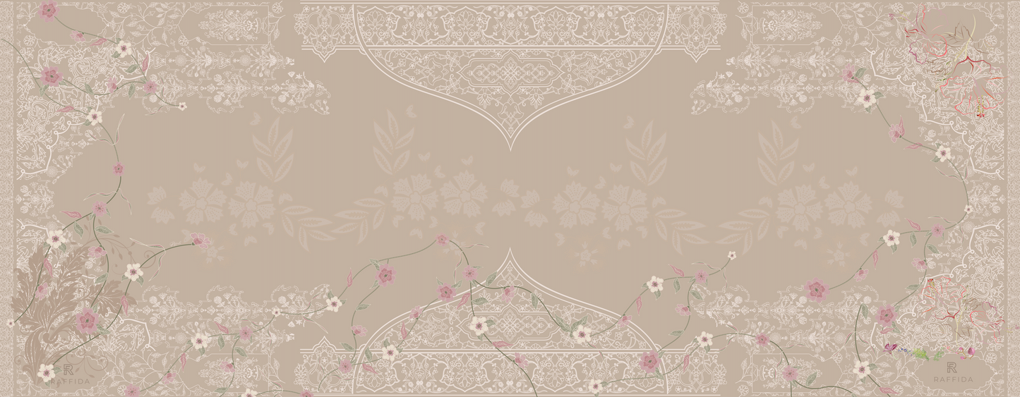 Raffida Purnama Shawl In Light Brown