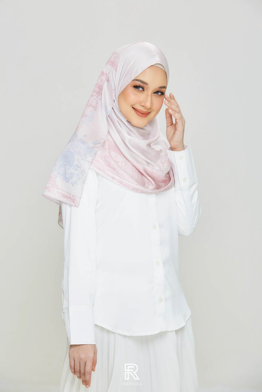 Raffida Brooklyn Shawl In Dusty Pink