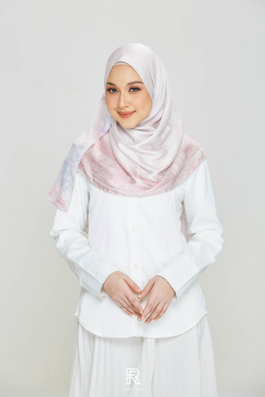 Raffida Brooklyn Shawl In Dusty Pink