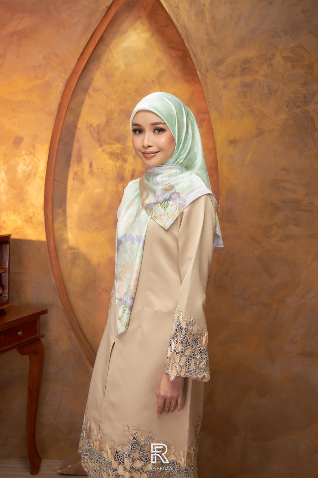 Raffida Mayya In Mint Green