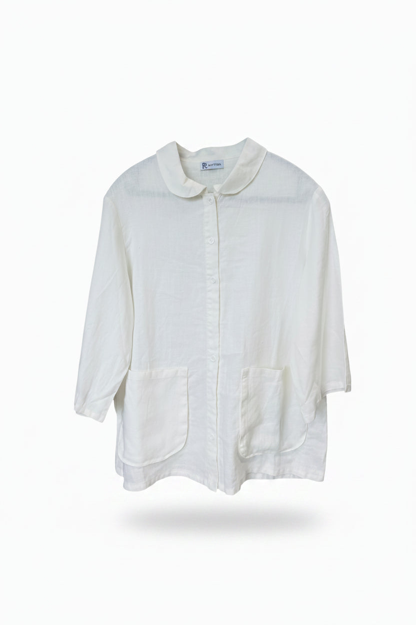 Raffida Misty Linen In Off White