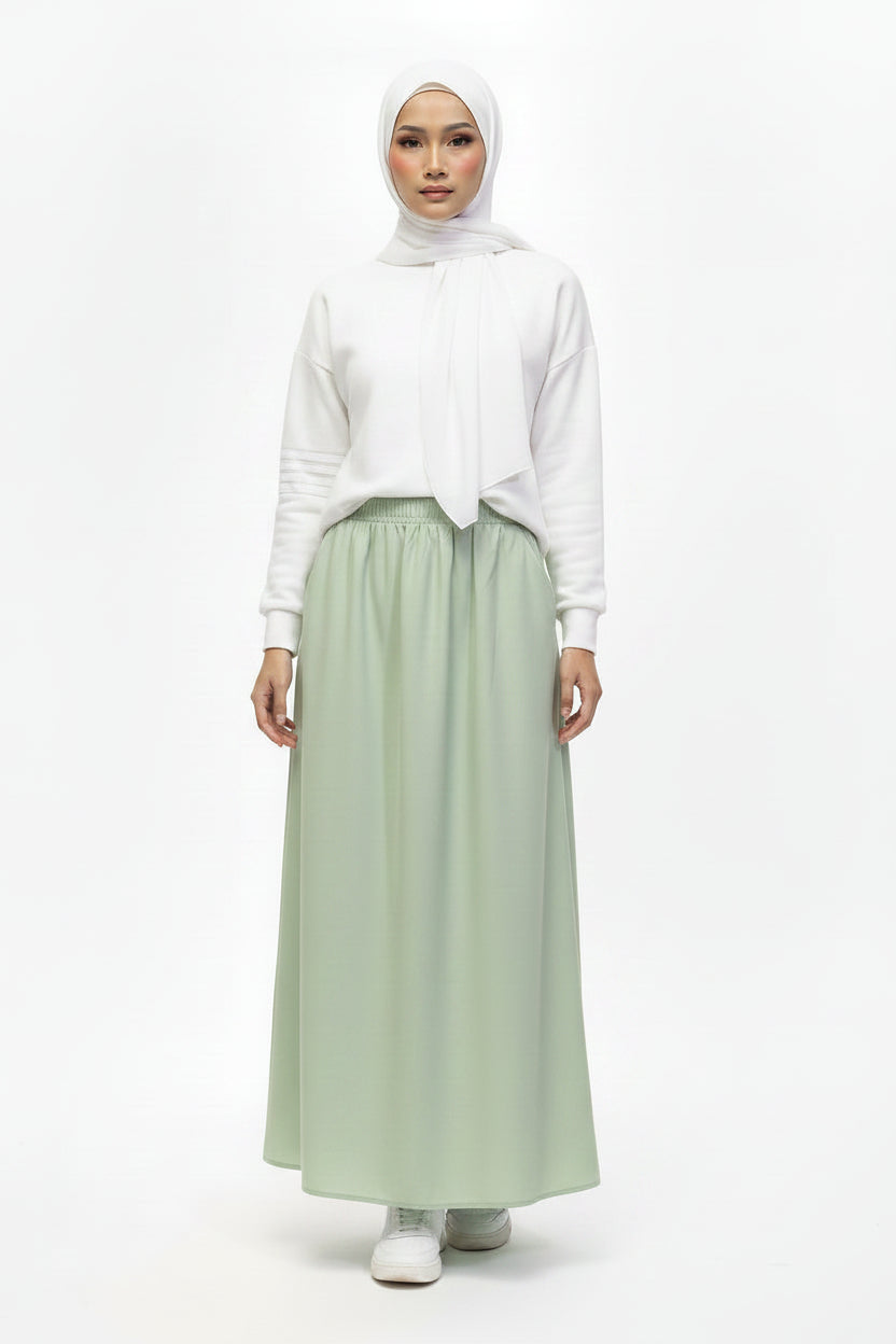 Raffida Serena BriskWalk Skirt In Apple Green