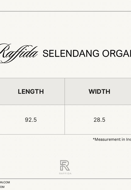 Selendang Organza In Black