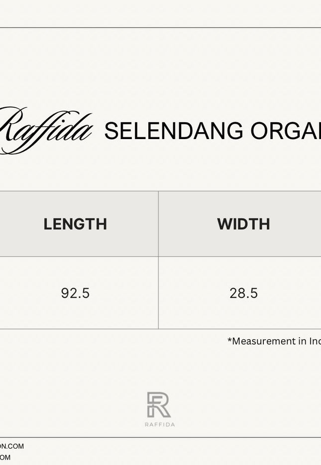 Selendang Organza In Black