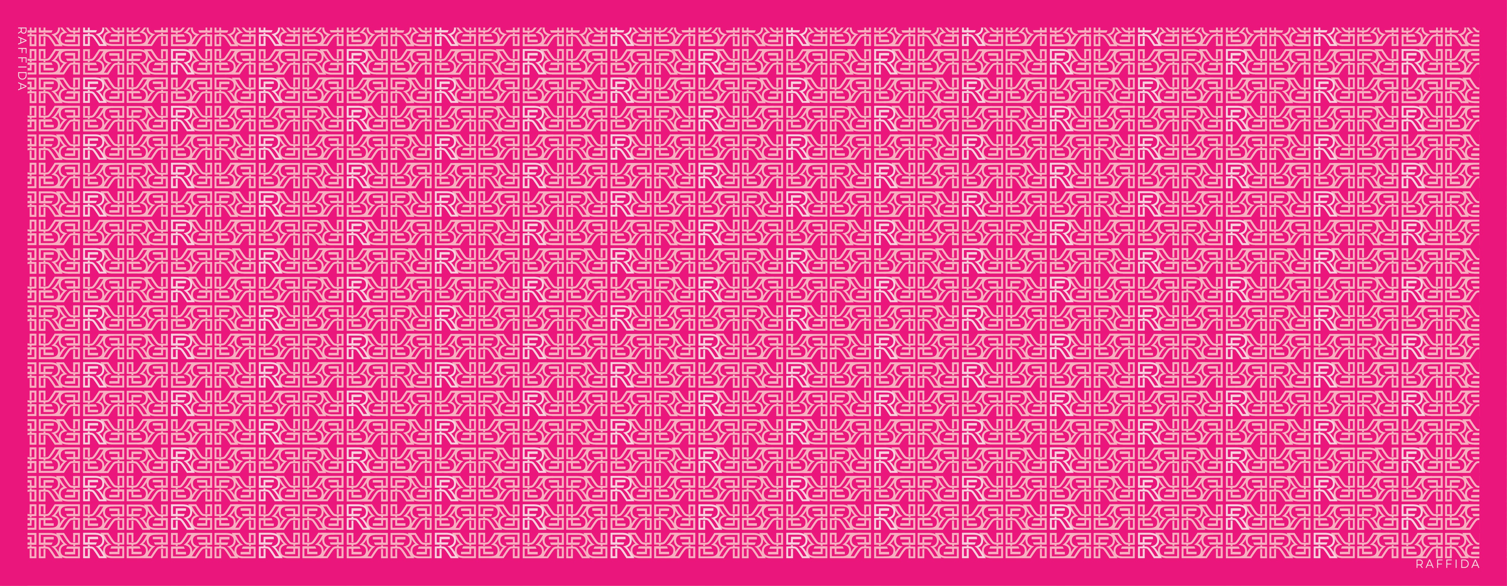 Monogram 2.0 Shawl In Hot Pink – RAFFIDA