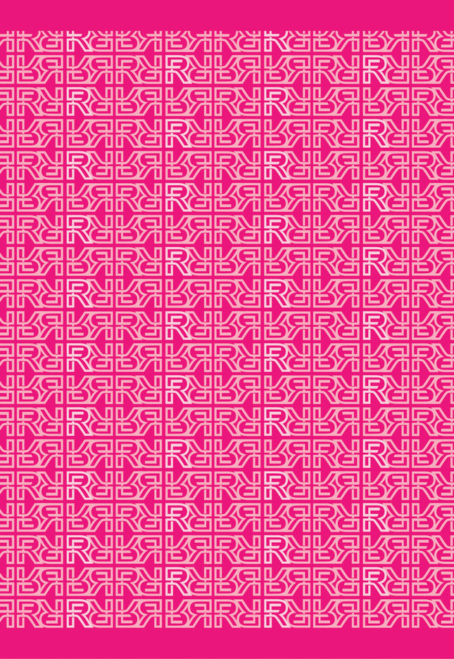 Monogram 2.0 Shawl In Hot Pink