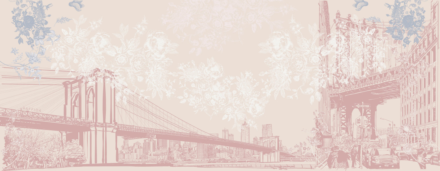 Raffida Brooklyn Shawl In Dusty Pink